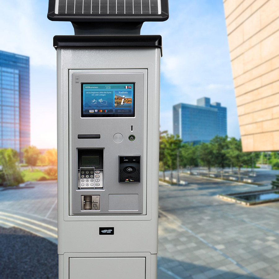 Moderne Parkscheinautomaten